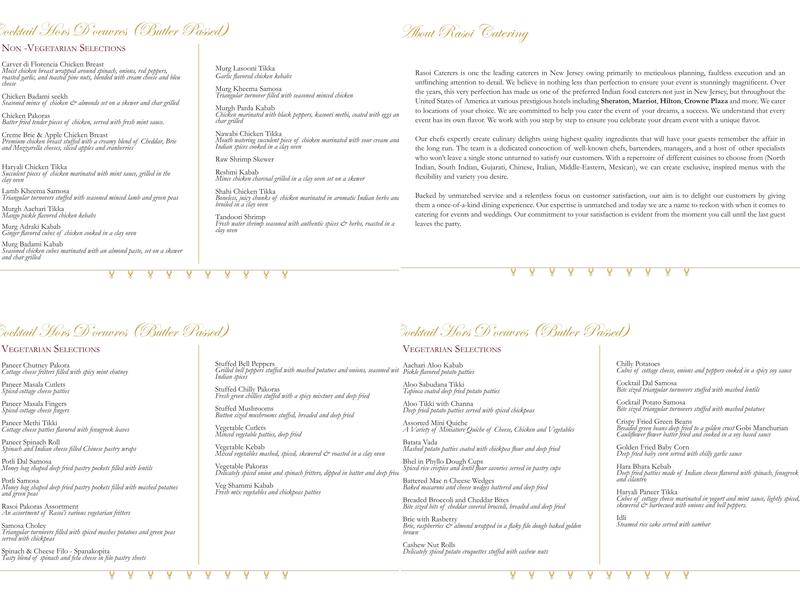 Rasoi III Menu