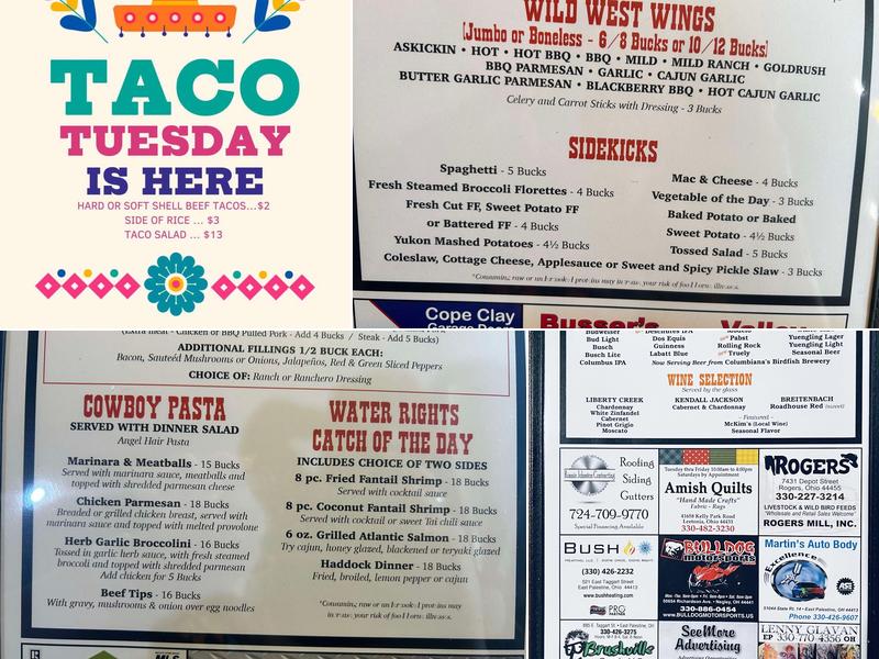 The Original Roadhouse Menu