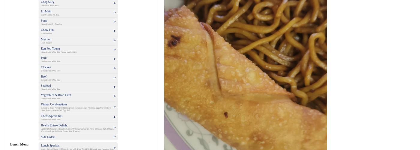 Peking Kitchen Menu