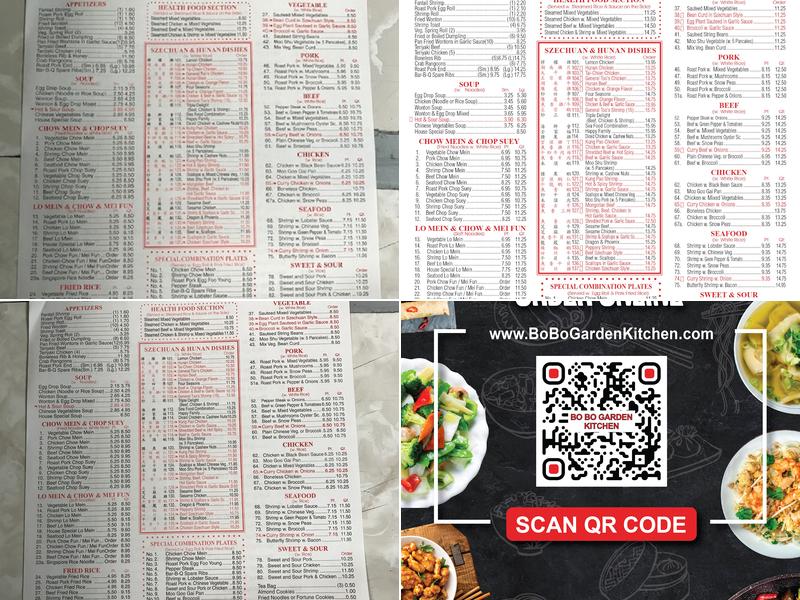 Bo Bo Garden Kitchen Menu