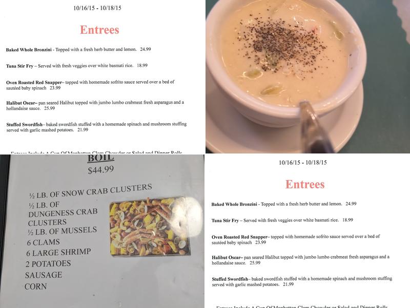 Gregory's Menu