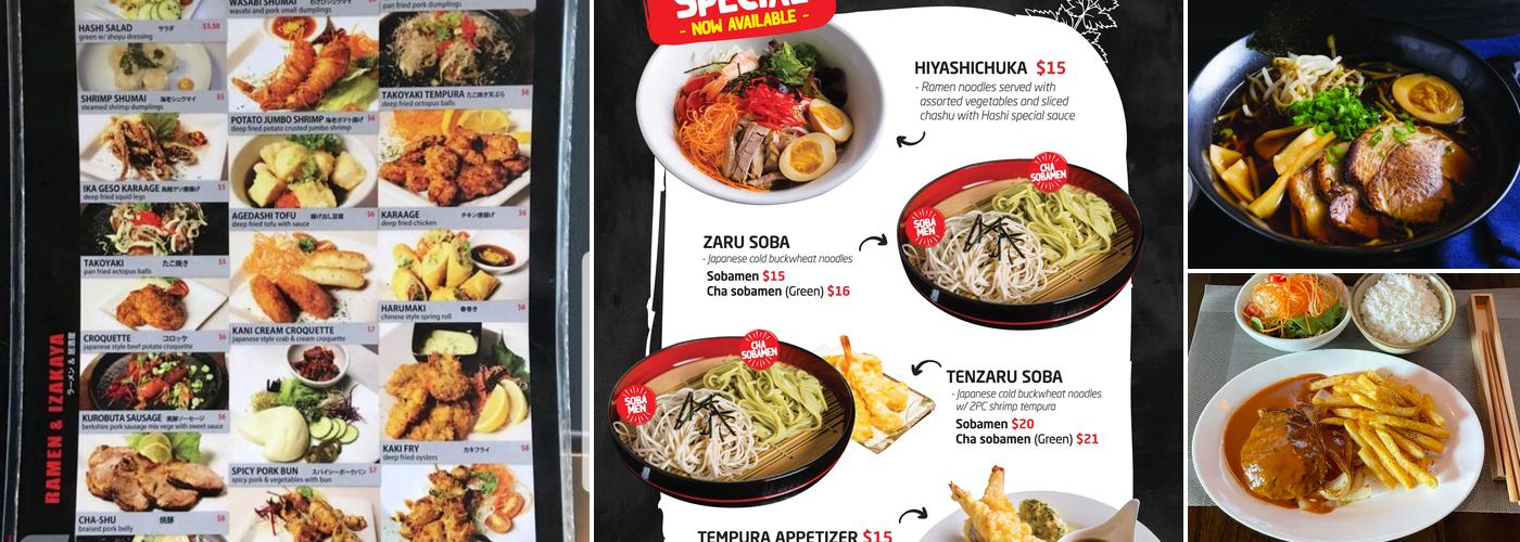 Hashi Ramen & Izakaya Menu