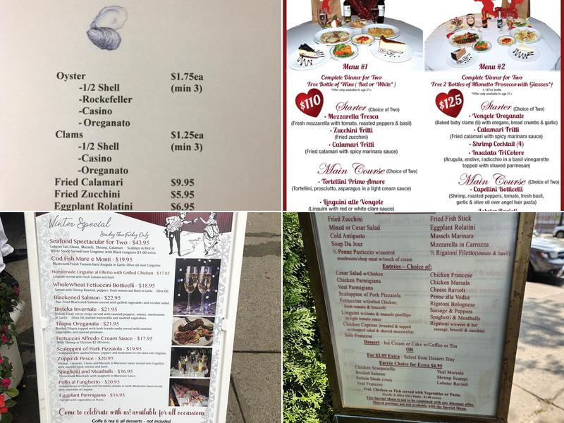 Primo Amore Menu