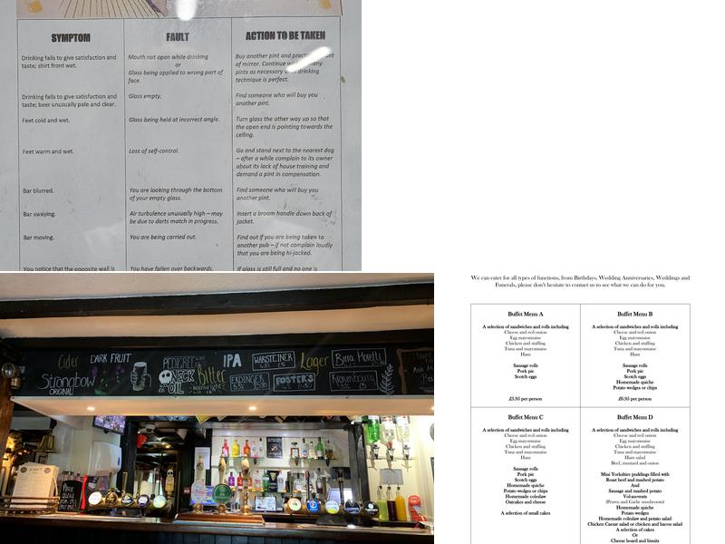 The Hollybush Inn Denford Menu