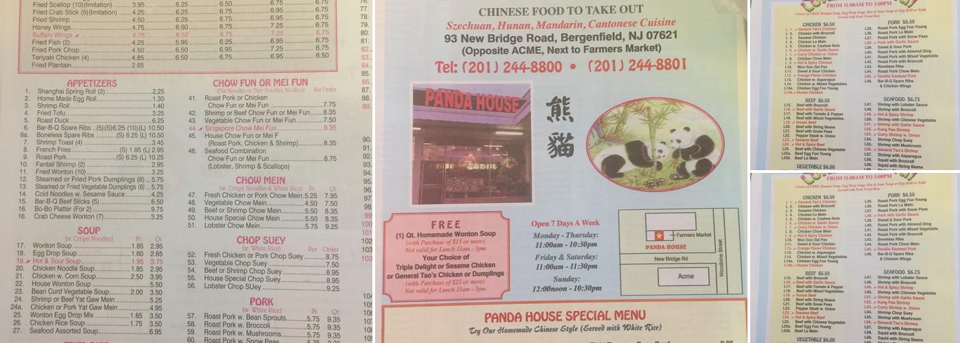 Panda House Menu