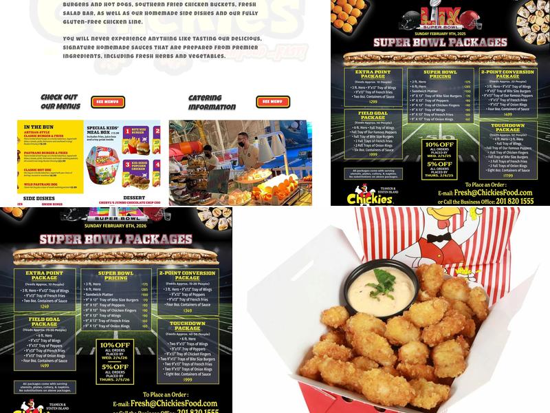 Chickies Menu