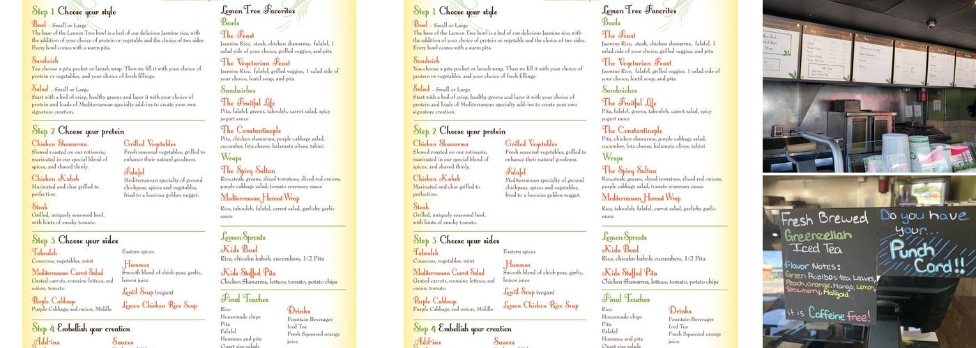 Lemon Tree Mediterranean Grill Menu