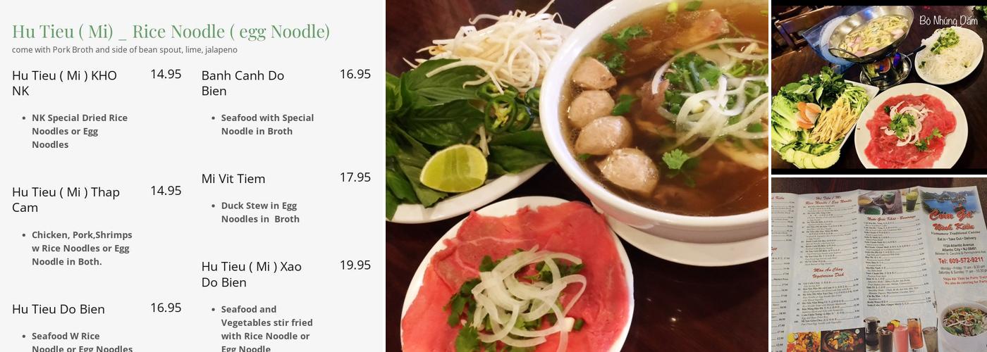 Com Ga Ninh Kieu Menu