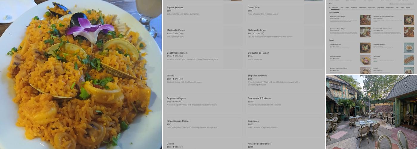Cuban Pete's Menu