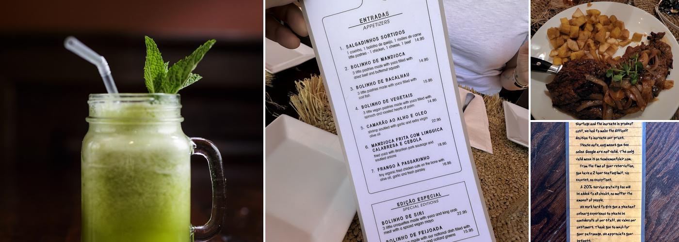 Samba Montclair Menu