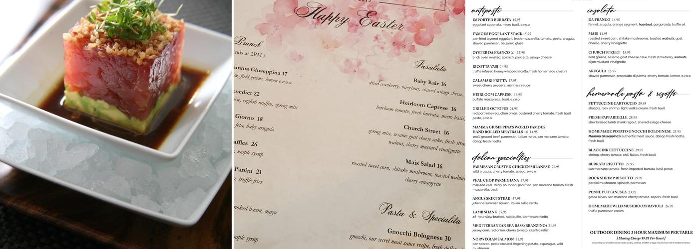 Fresco da Franco Menu