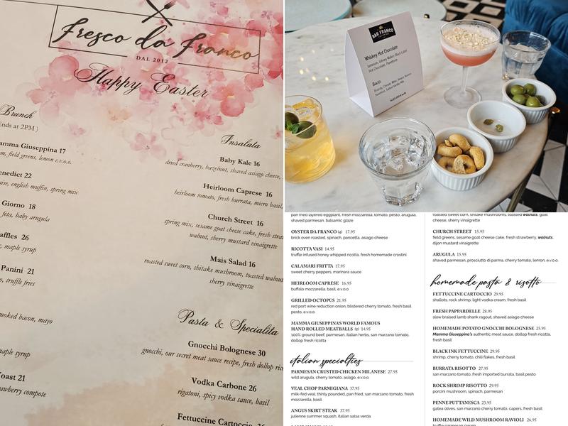 Fresco da Franco Menu