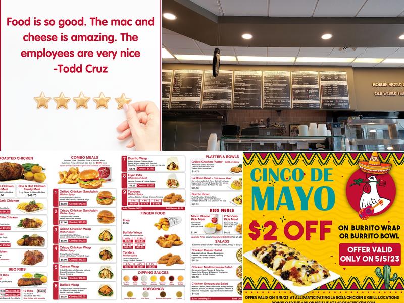 La Rosa Chicken & Grill - Freehold Menu