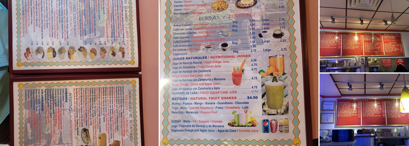 Centro Latino II Menu