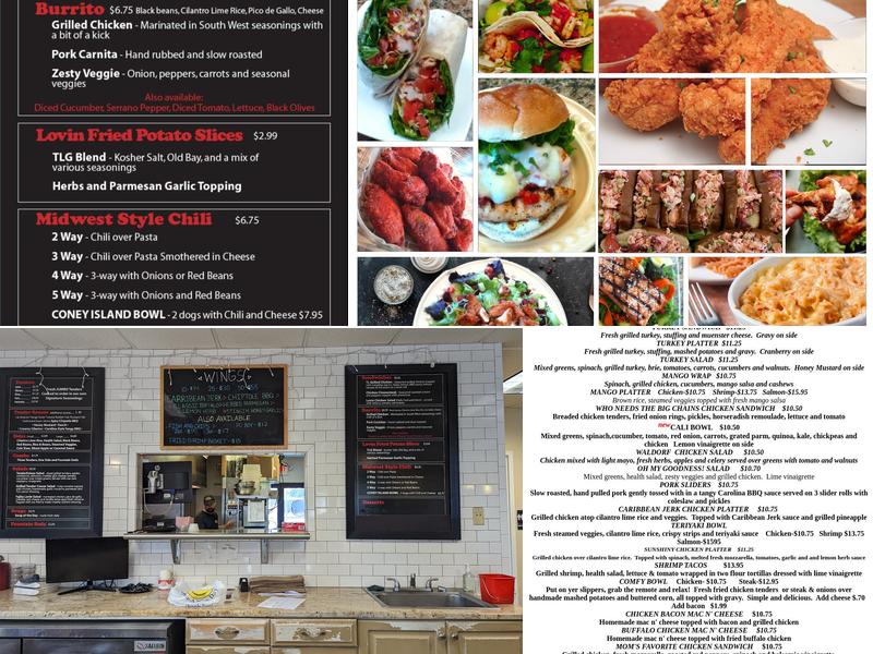 Tender Lovin Grill Menu