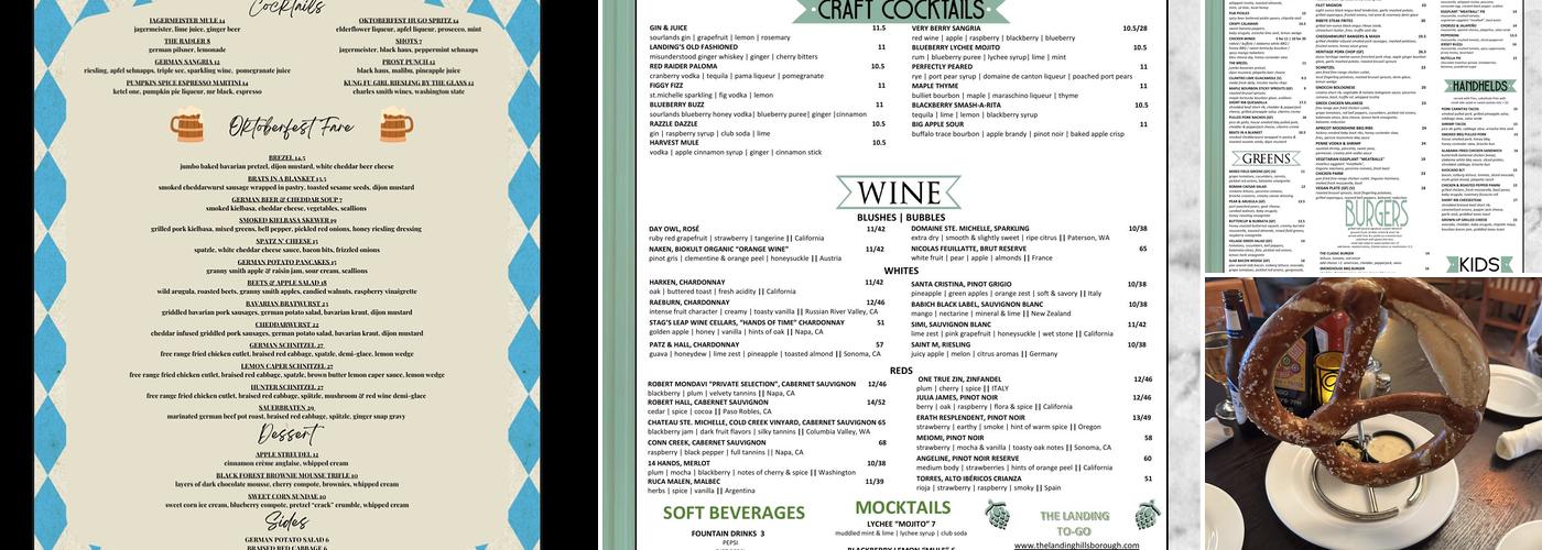 The Landing Menu