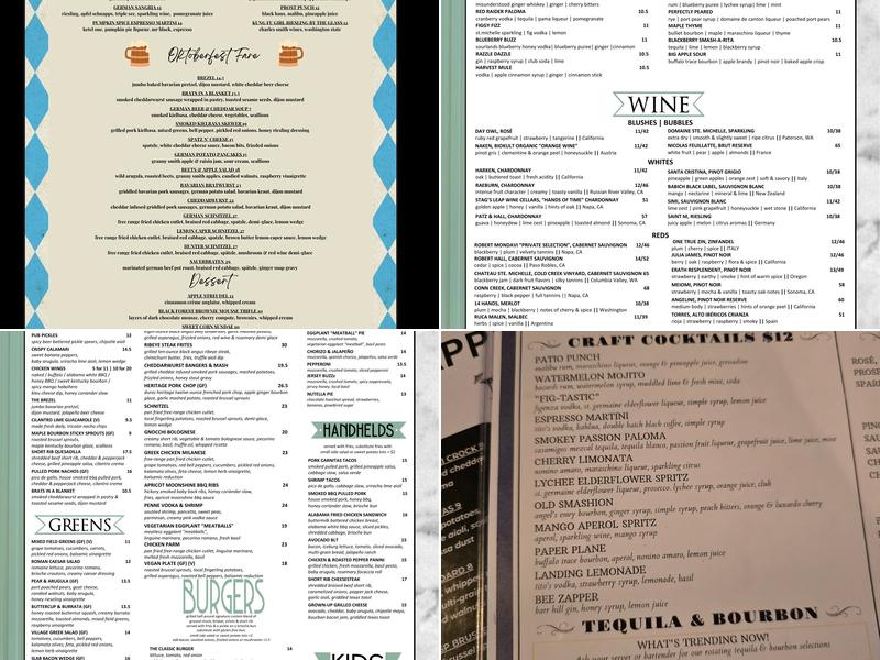 The Landing Menu
