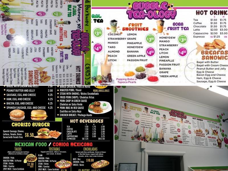 Bubble Tea-ology Menu