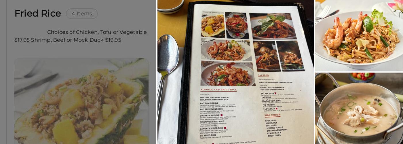 Topaz Thai Authentic Menu
