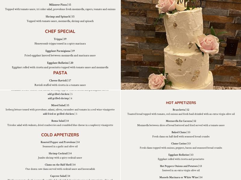Roma Menu