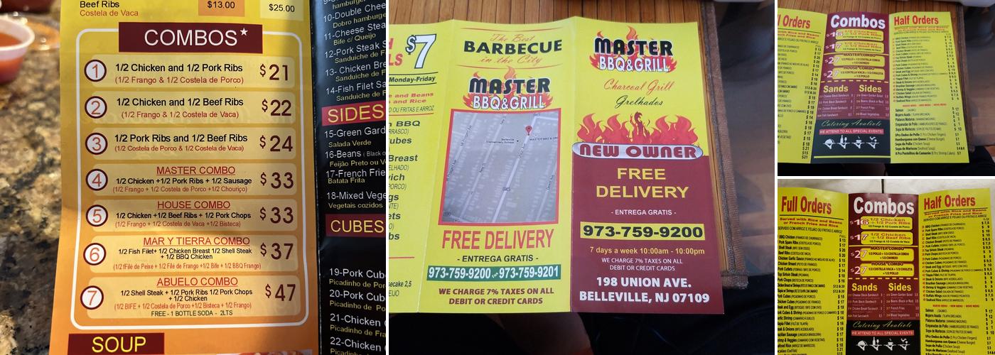 Master BBQ Menu
