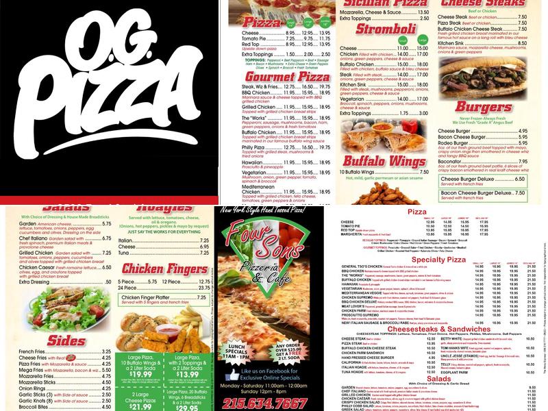 OG Pizza Menu