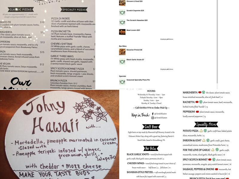 Scratch Menu