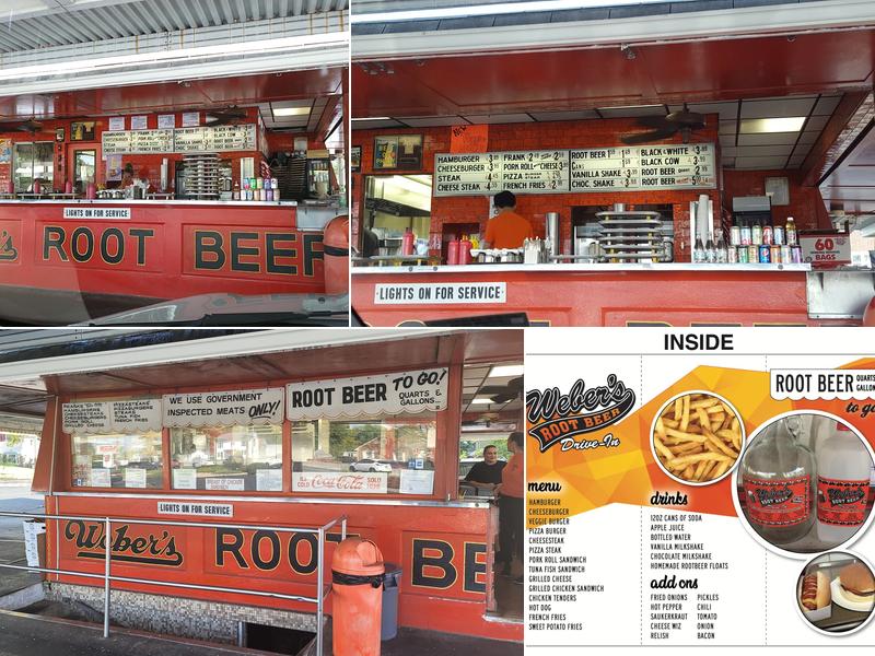 Weber's Drive In Menu