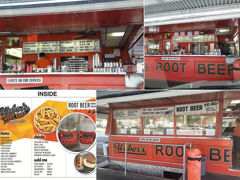 Weber's Drive In Menu