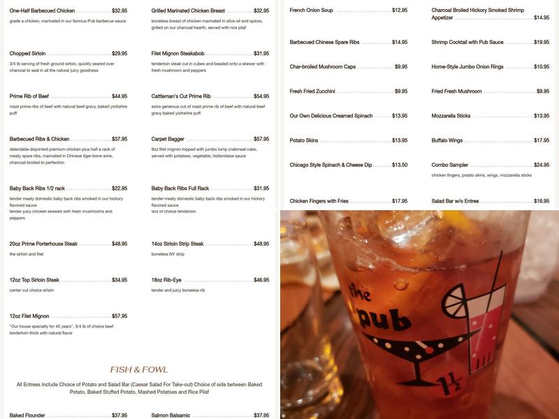 The Pub Menu