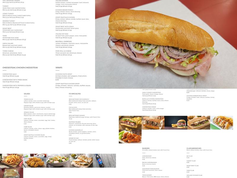 FD Subs Menu