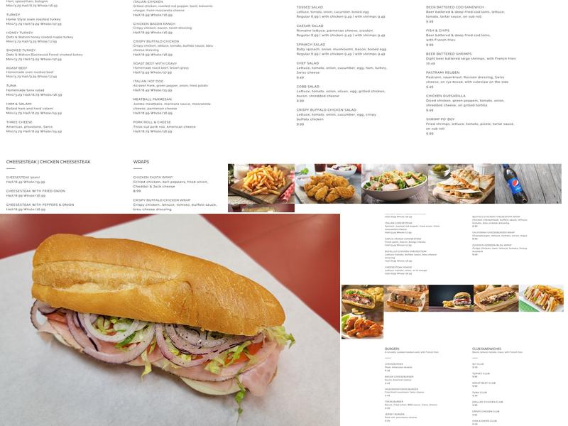 FD Subs Menu