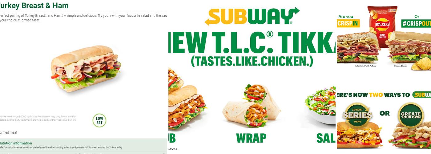Subway Menu