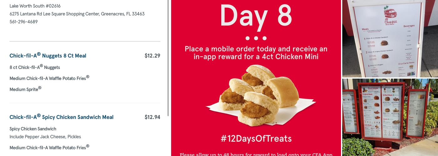 Chick-fil-A Menu