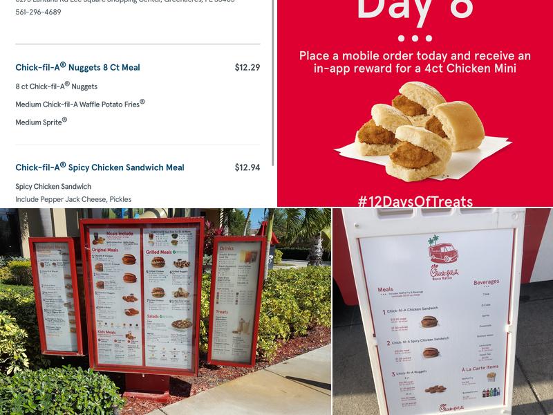 Chick-fil-A Menu