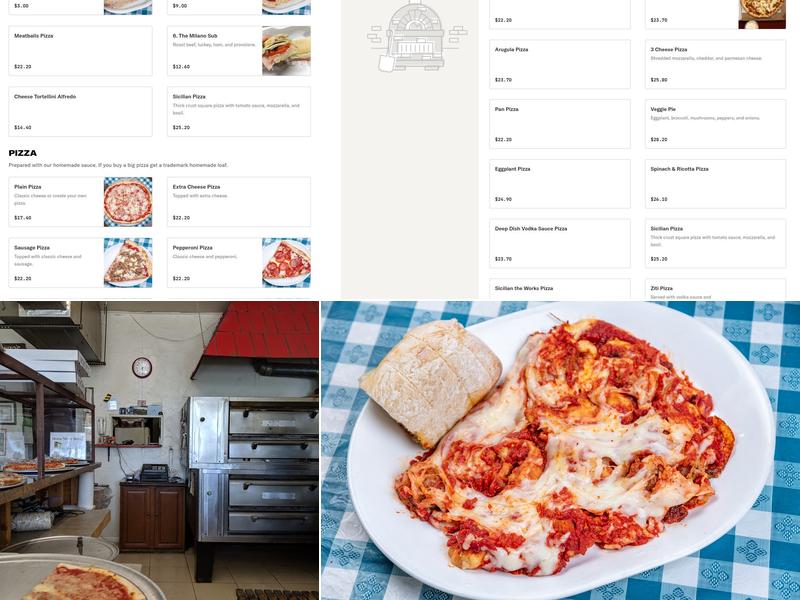 Ralpho's Pizza Menu