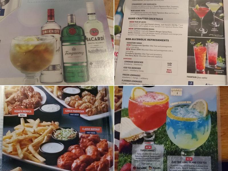 Applebee's Grill + Bar Menu