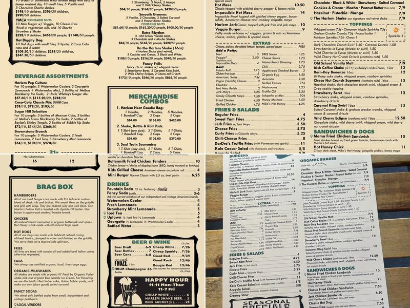 Harlem Shake Menu