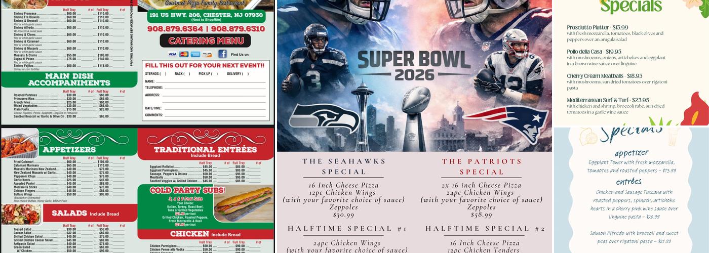 Giuseppe's Trattoria Menu