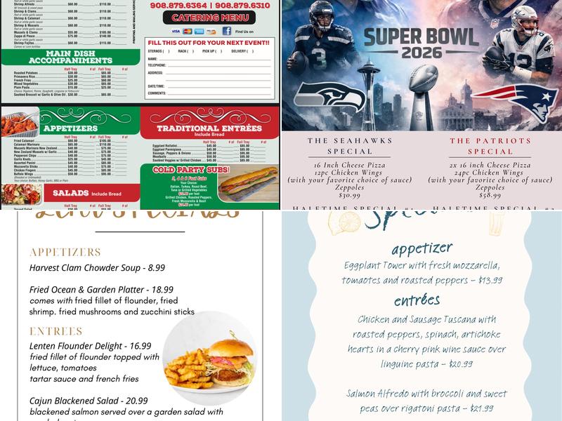 Giuseppe's Trattoria Menu