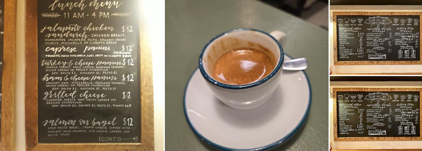 Sugar Hill Cafe Menu