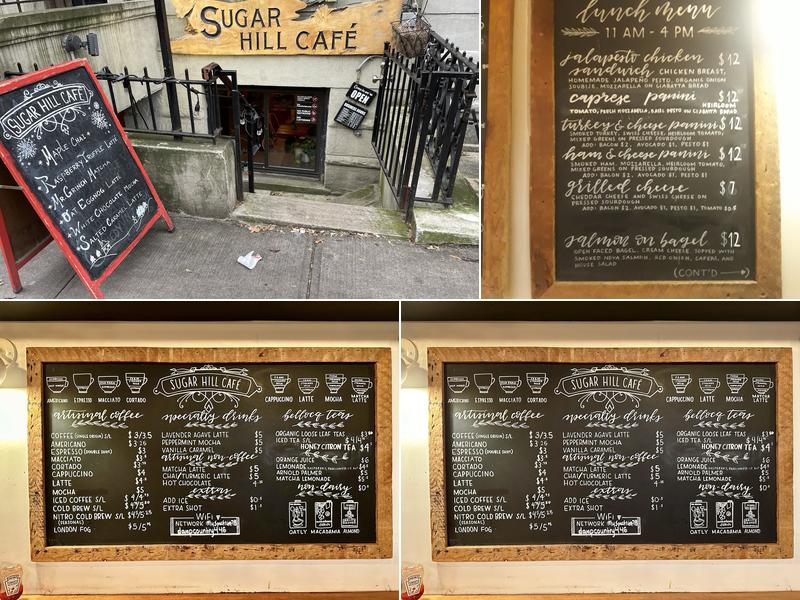 Sugar Hill Cafe Menu