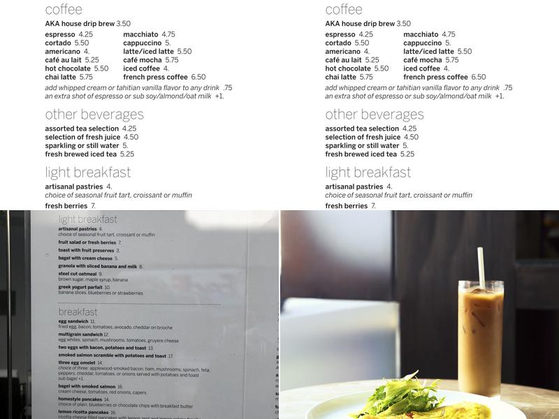 a.café Menu