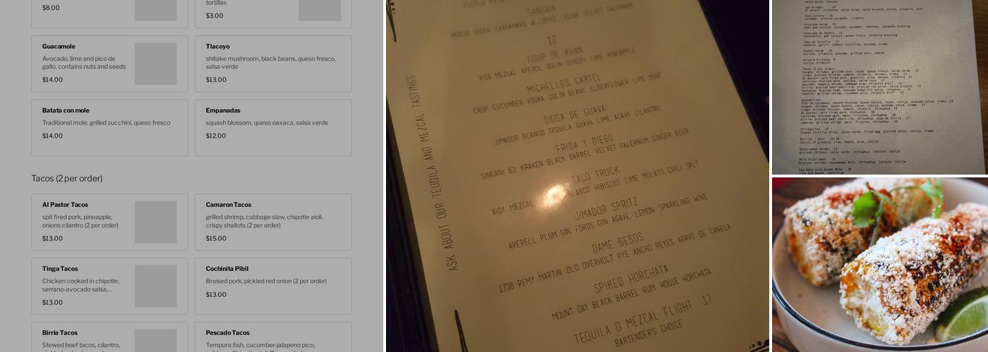 Oso Menu