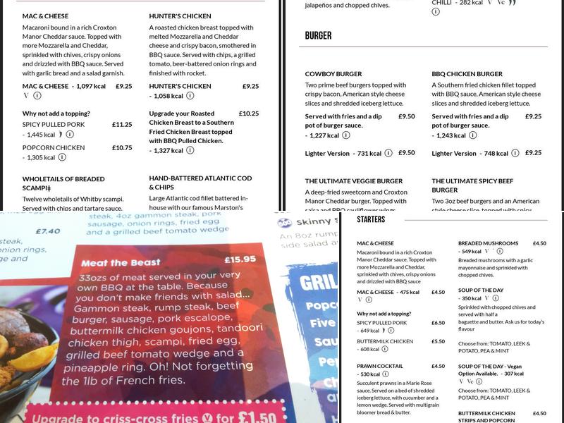 One Man & His Dog Menu