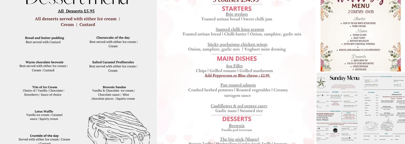 The Star Inn Menu