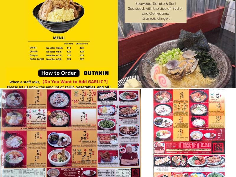 Batten Ramen Menu