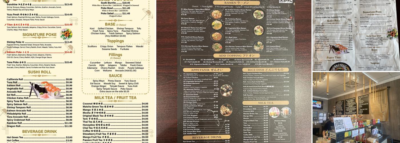 Soya Ramen & Sushi Burrito Menu