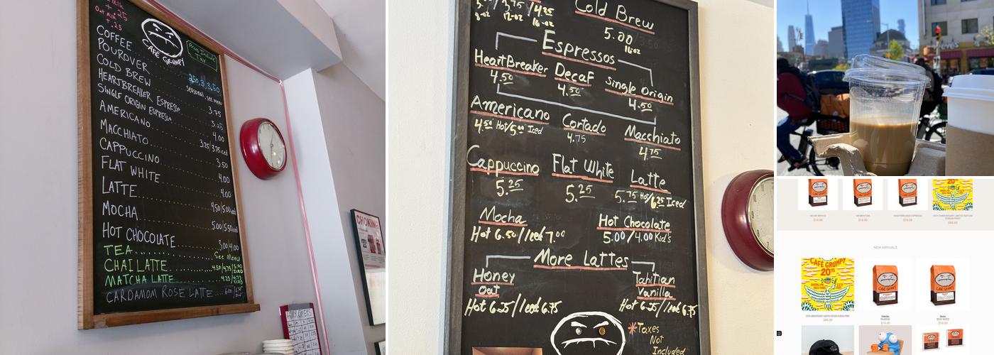 Café Grumpy - Lower East Side Menu