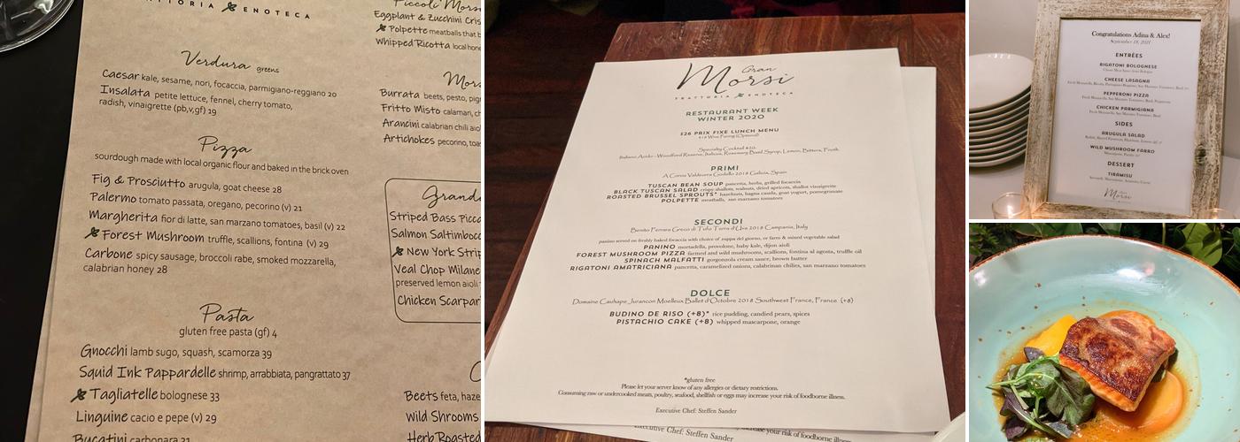 Gran Morsi Menu